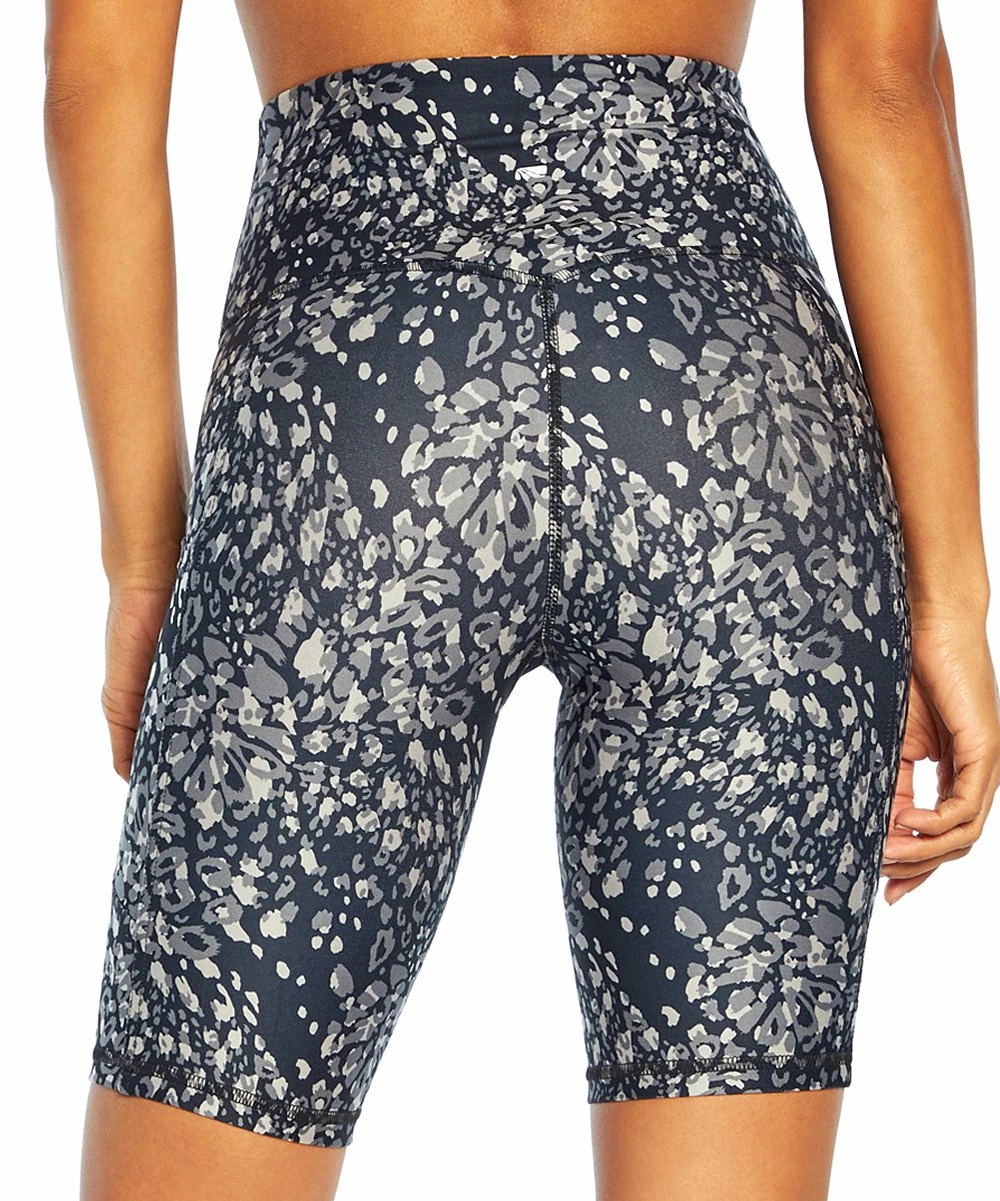 Wholesale ๐ Marika Black & Gray 9" Leopard Brenda Tummy-Control Bike Shorts - ๐ฉ Women ๐ - Image 4