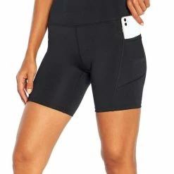 Deals 😉 Marika 7'' Black Pocket Lex Bike Shorts - 👩 Women ❤️