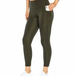 Buy 🤩 Marika 25'' Rosin Green Pocket Flat-Waist Ankle Leggings - 👩 Women ✔️