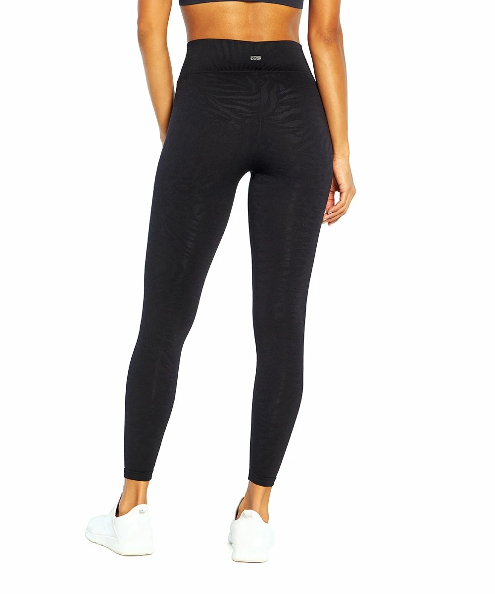 Cheapest 👍 Marika Black & Gray Snake-Accent Kayla & Mila 25'' Leggings Set - 👩 Women ✔️ 2 Cheapest 👍 Marika Black & Gray Snake-Accent Kayla & Mila 25'' Leggings Set - 👩 Women ✔️ - Image 2